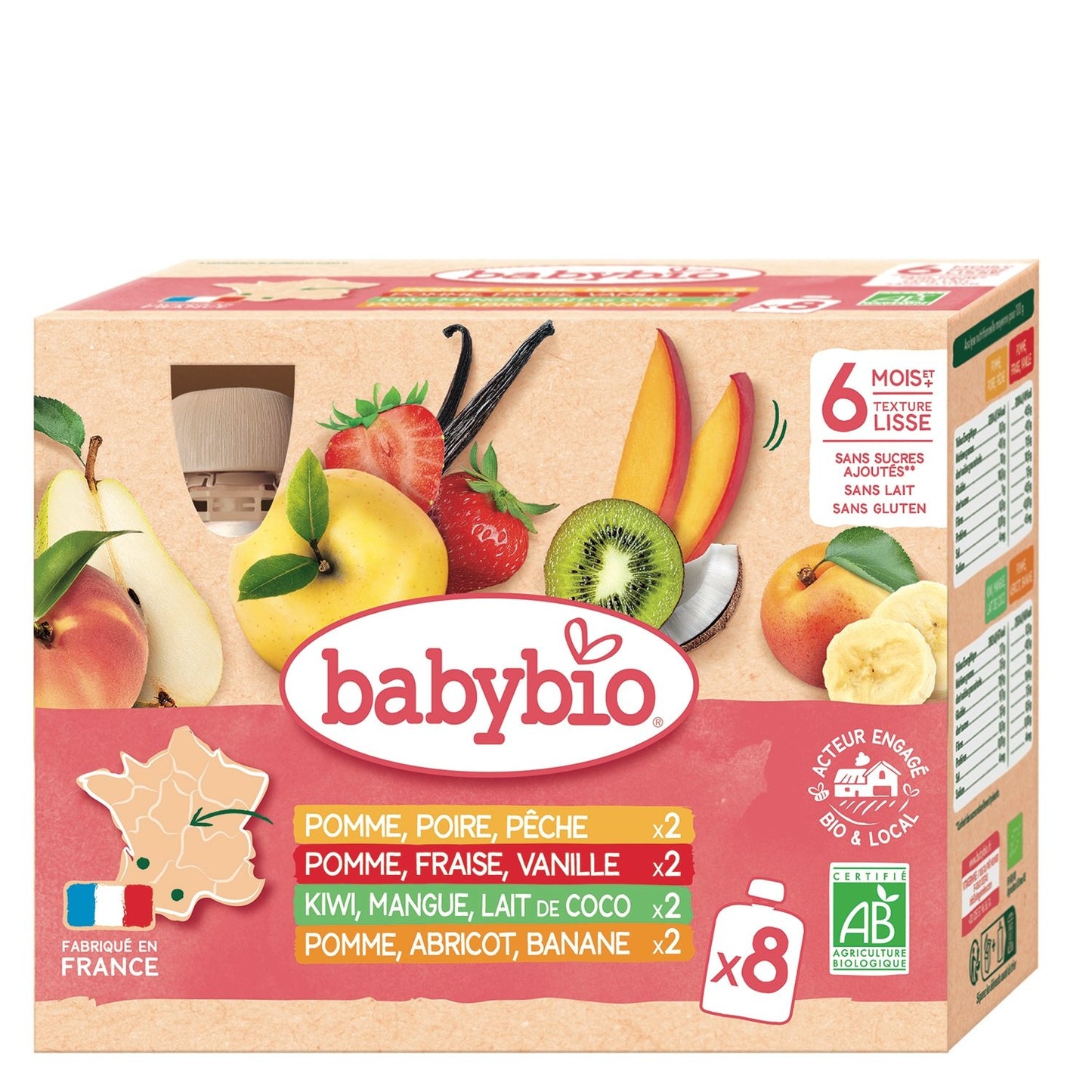 Gourde Multi Fruits Bio BABYBIO