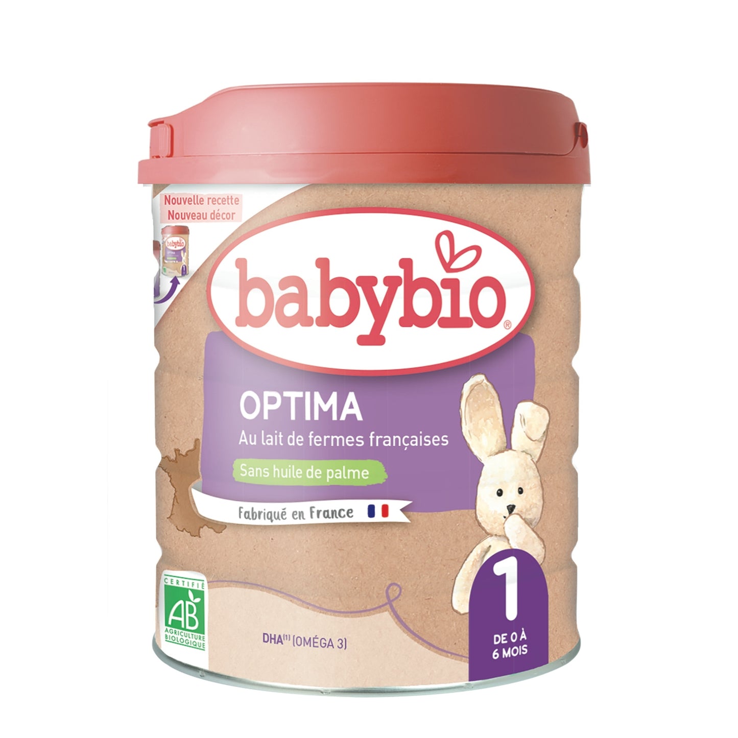 Leite em Pó para Bebés 1.ª Fase A partir do Nascimento Biológico Optima BABYBIO