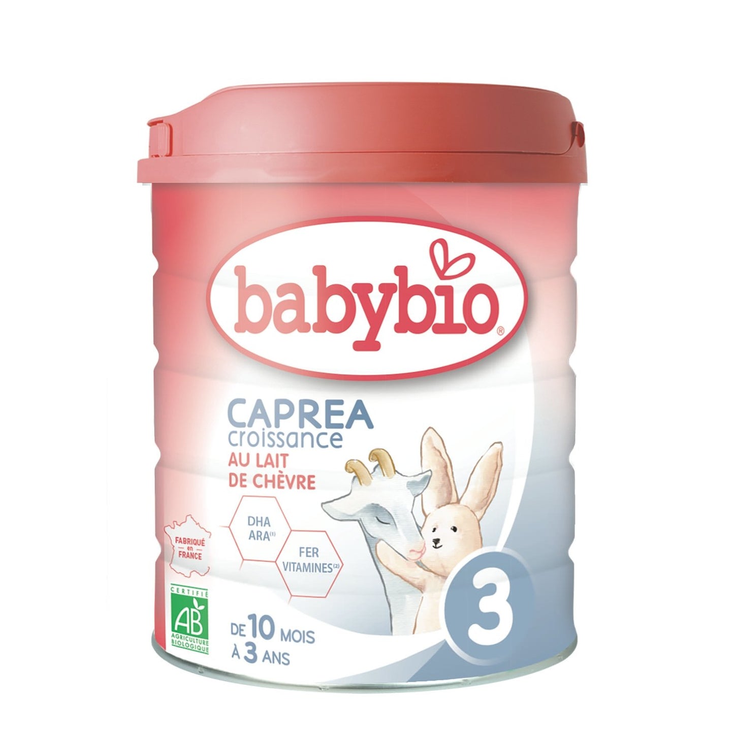 Leite em Pó para Bebés 3.ª Fase A partir dos 10 Meses Biológico Caprea BABYBIO