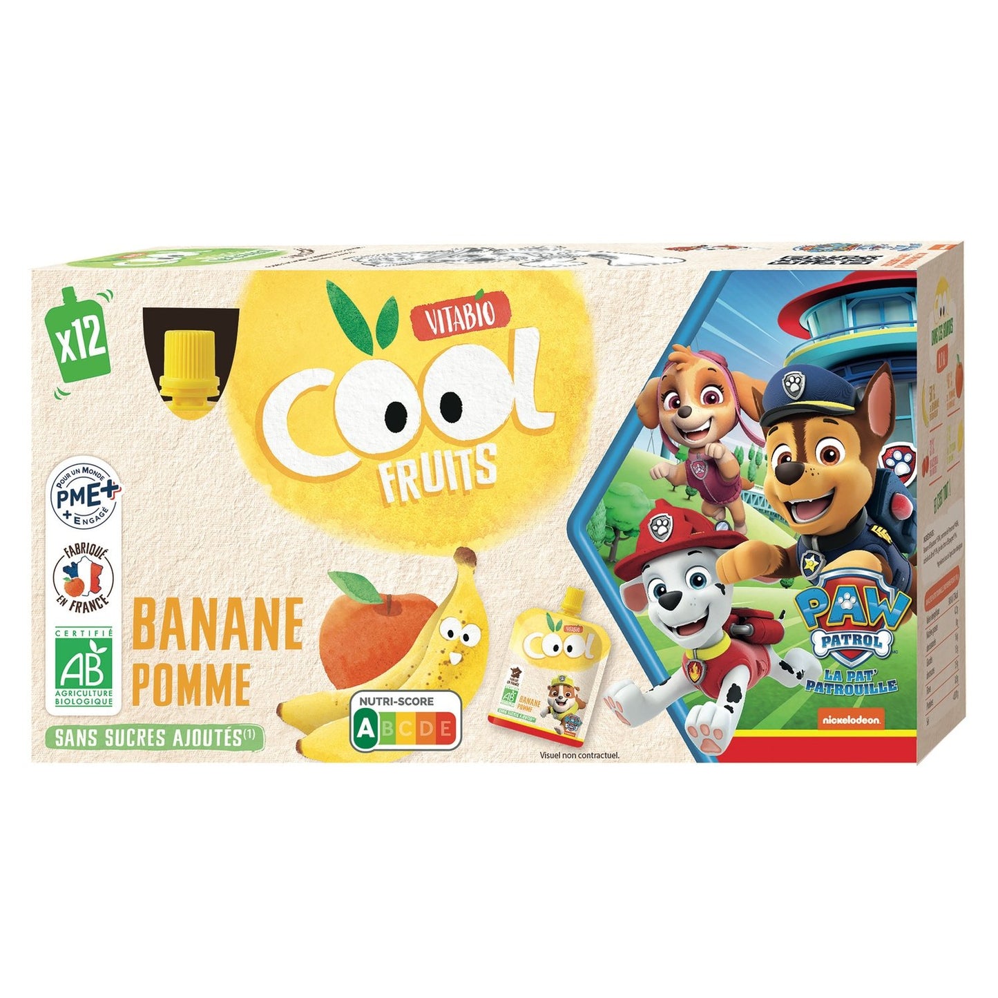 Compote à Boire Banane Pomme Cool Fruits Bio VITABIO