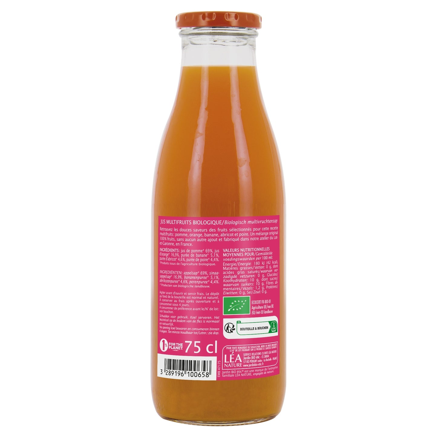 Jus Multifruits Bio JARDIN BIO ETIC