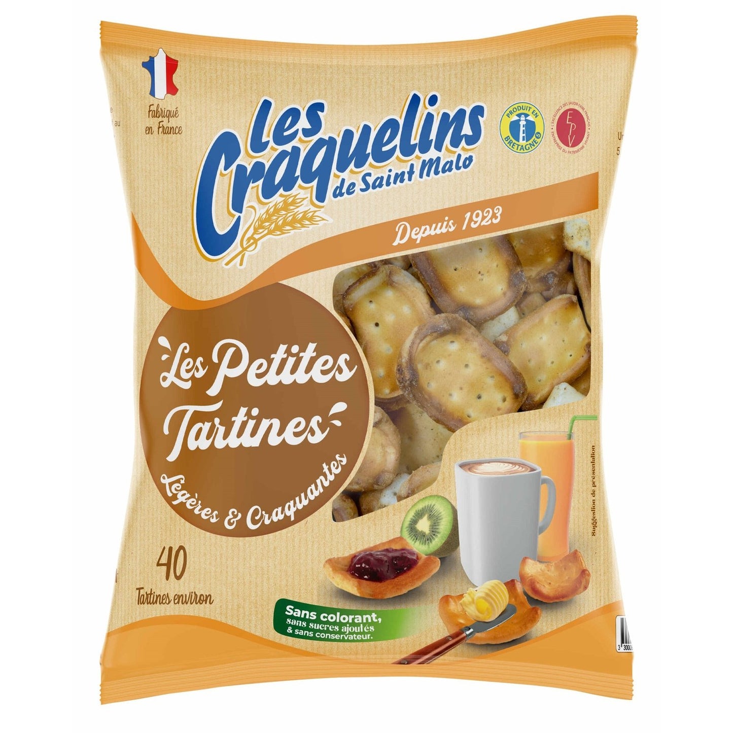 Leichter und knuspriger Toast LES CRAQUELINS DE SAINT MALO