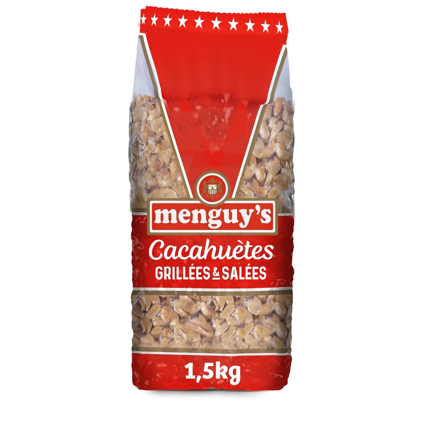 Cacahuètes Grillées et Salées MENGUY'S le paquet de 1,5 kg
