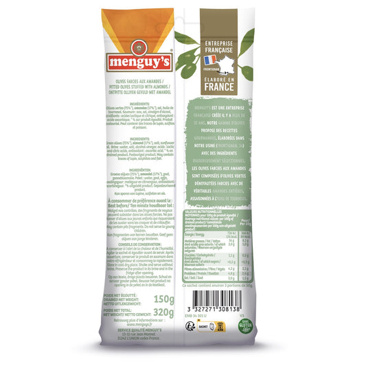 MENGUY'S Almond Stuffed Green Olives