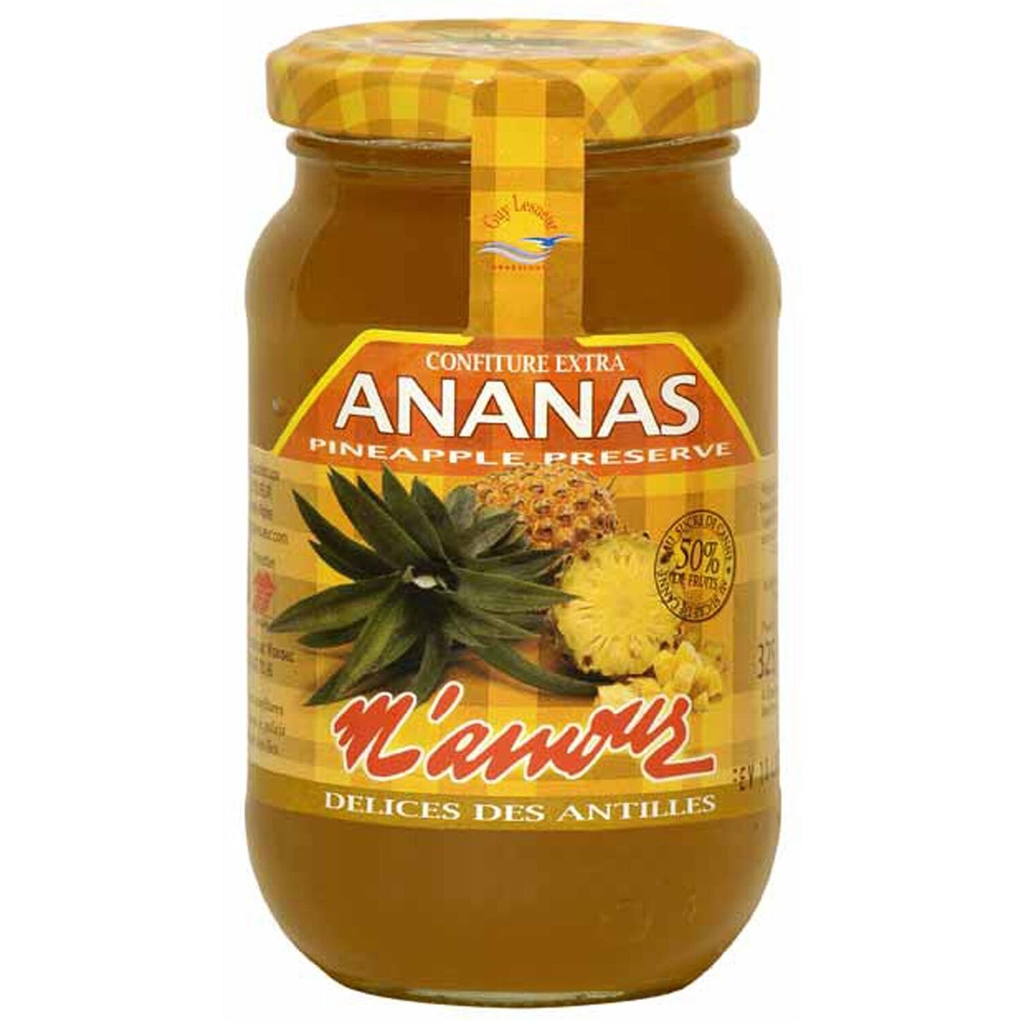 Confiture Ananas M'AMOUR le pot de 325g