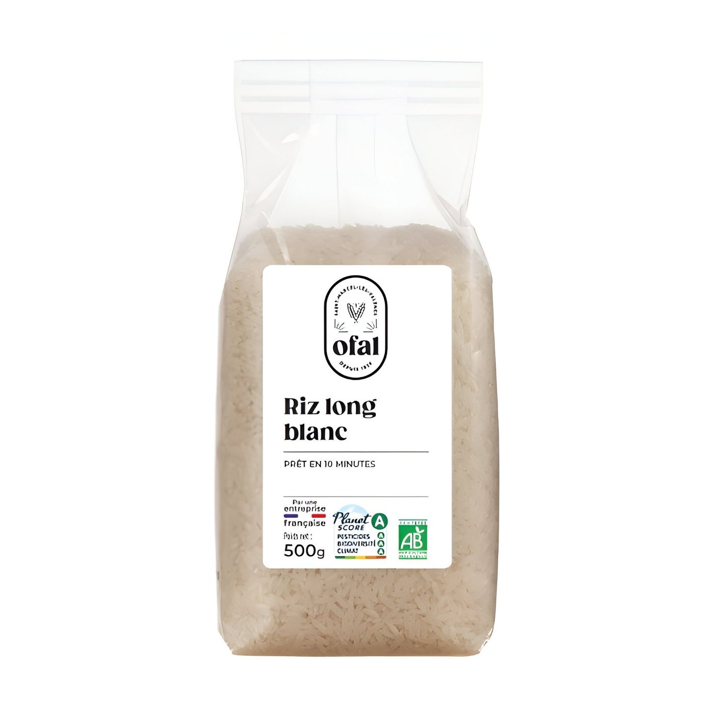 Riz Long Blanc Bio OFAL le sachet de 500g