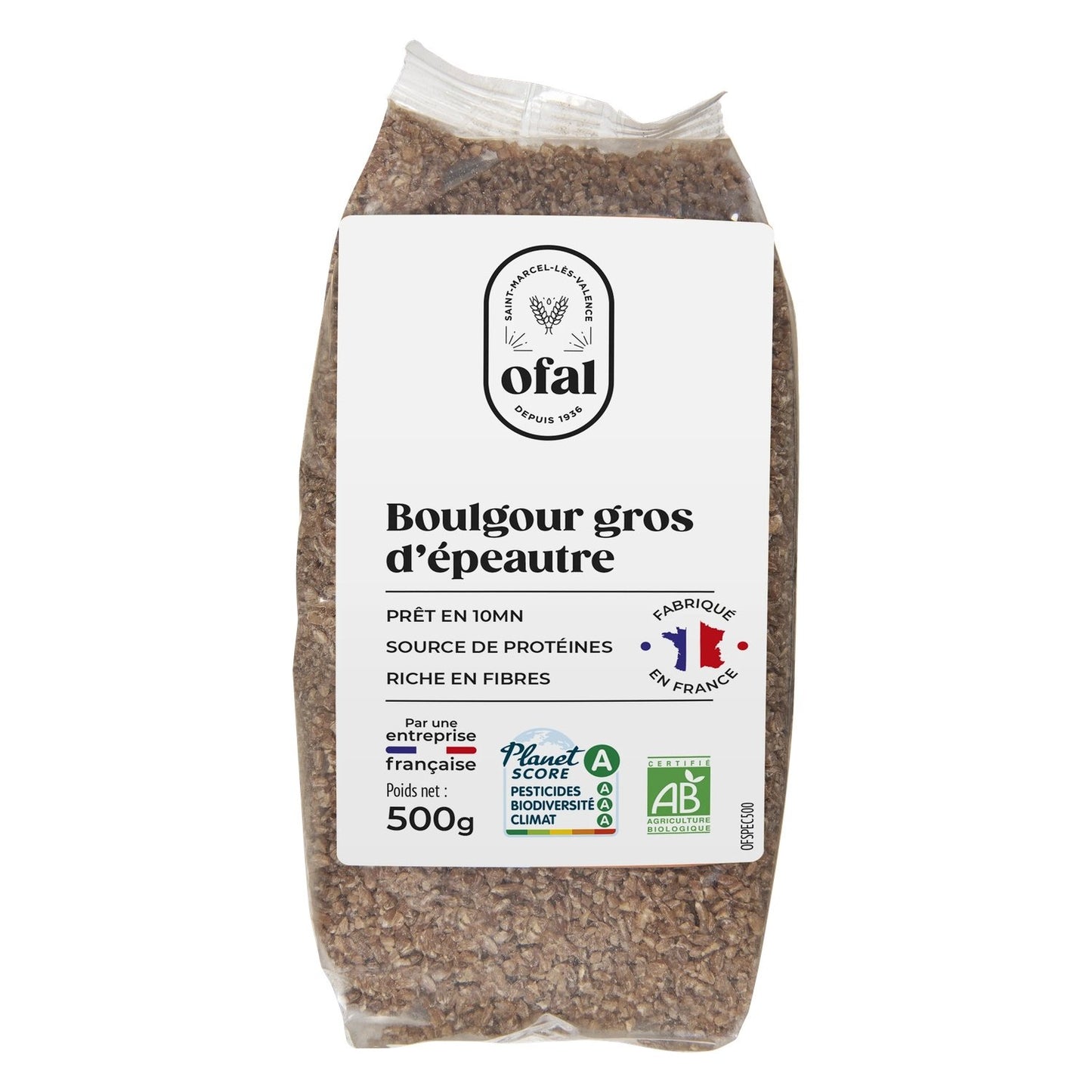 Boulgour d'Epautre OFAL le paquet de 500g