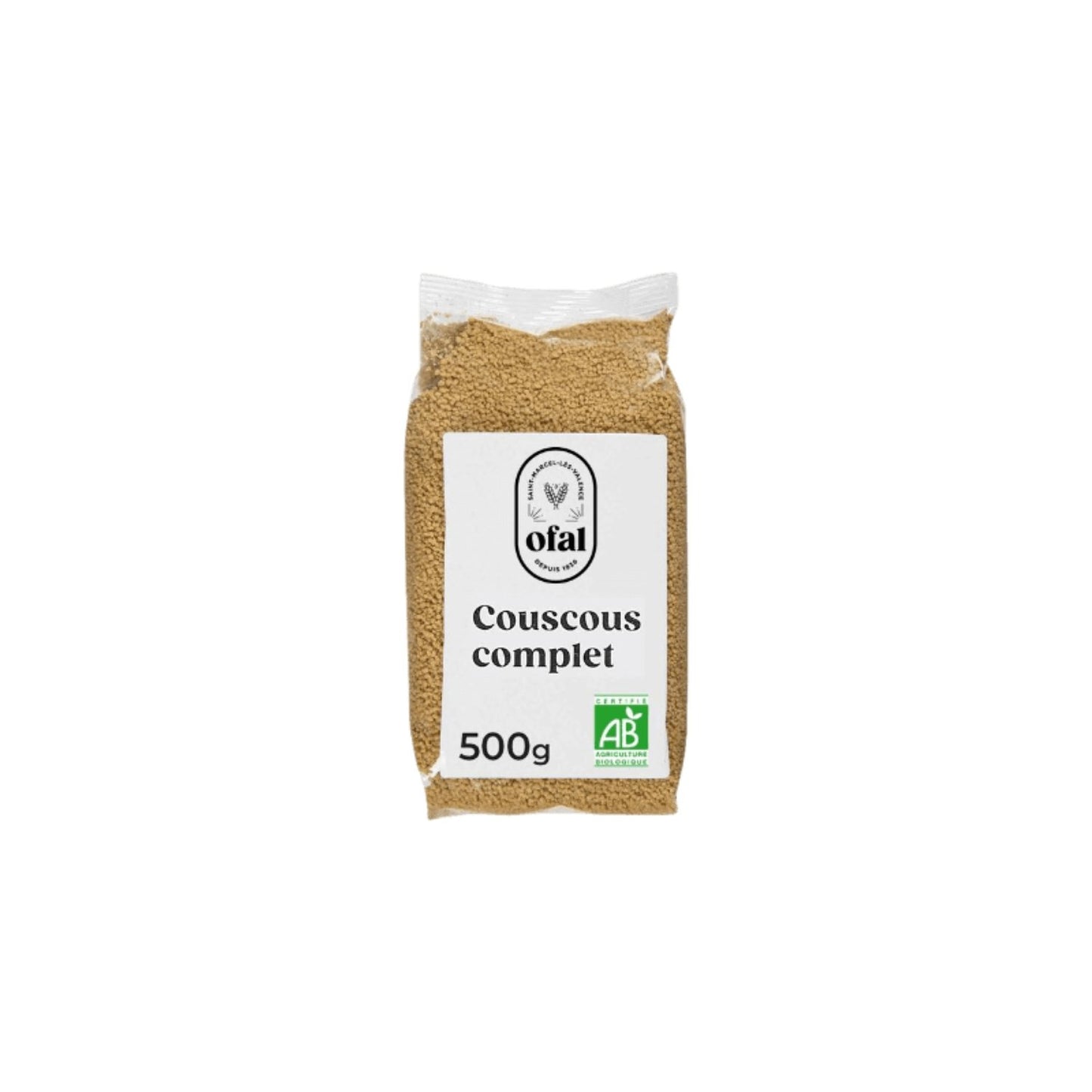 Couscous Complet Bio OFAL le sachet de 500g