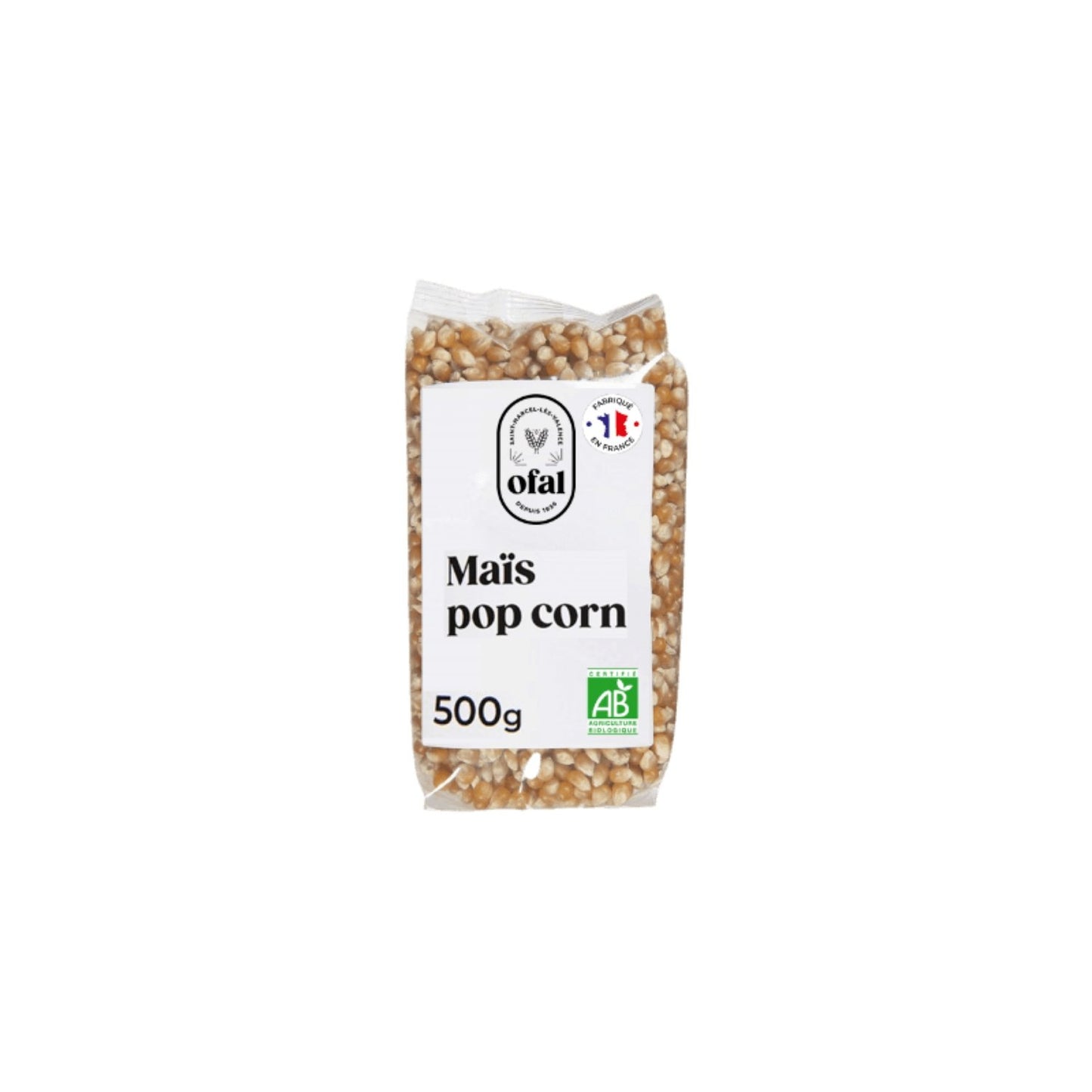 Maïs pour Pop-Corn Bio OFAL le sachet de 500g