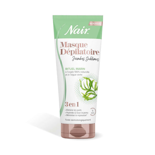 Crème Dépilatoire Jambes 3 en 1 Rituel Marin Algue Verte NAIR