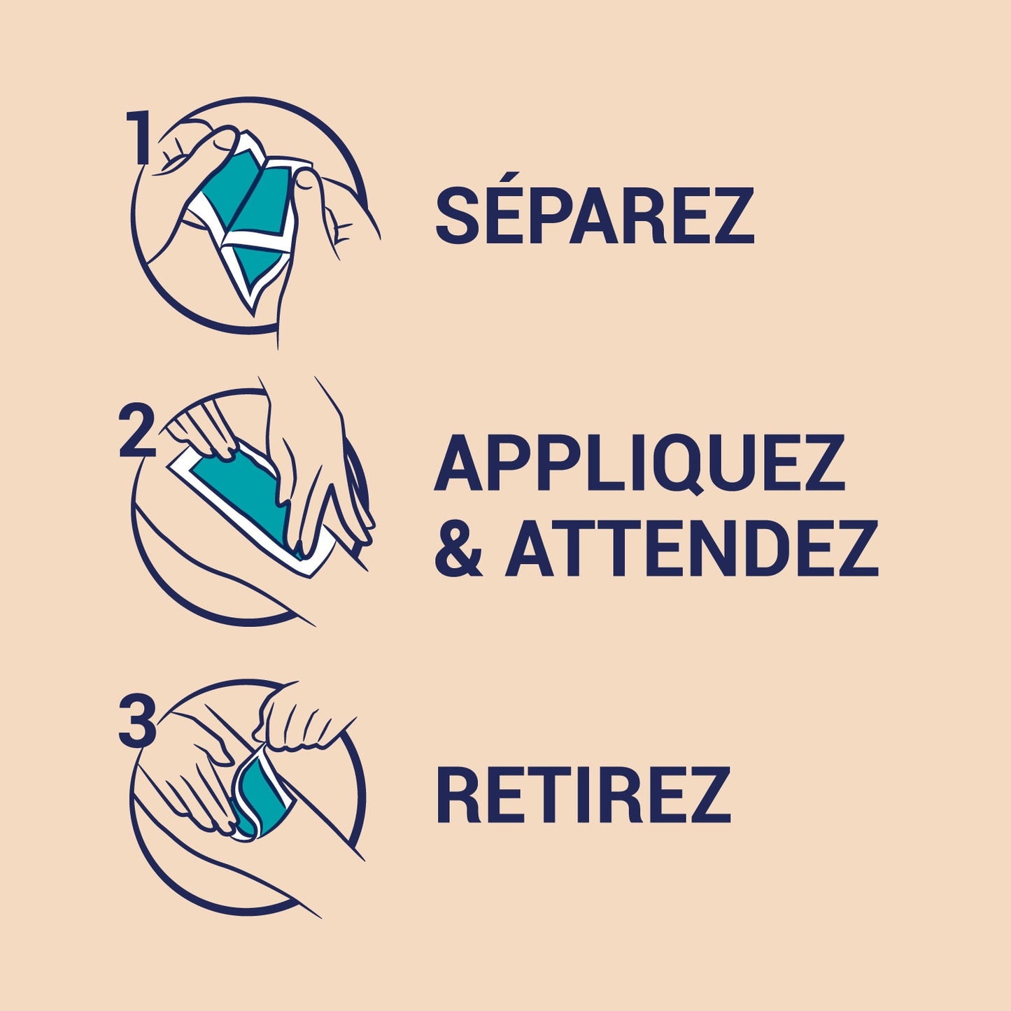 Bandes de Cire Froide Corps Peau Sensible Poils Très Courts Parfum Relaxant Huile de Chanvre NAIR