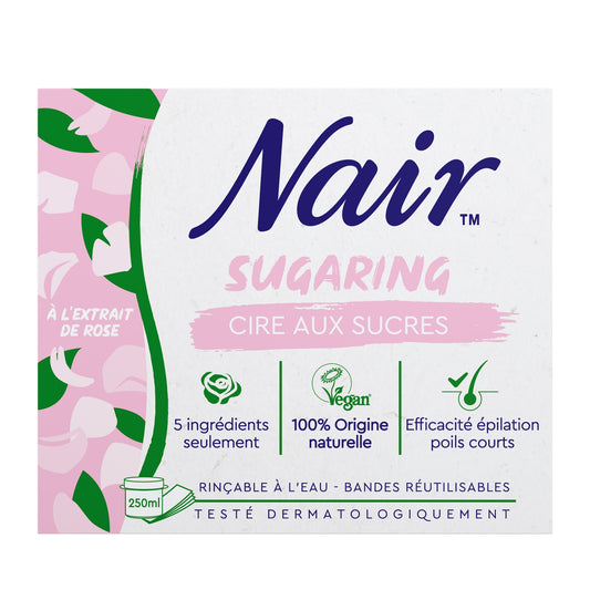 Cire Épilatoin Sugaring à l'Extrait de Rose NAIR