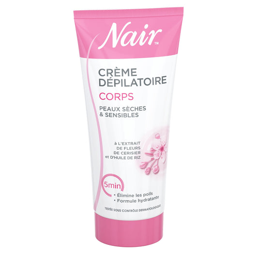 Crème Dépilatoire Peau Sèche et Sensible Cold Cream Huile de Camélia NAIR