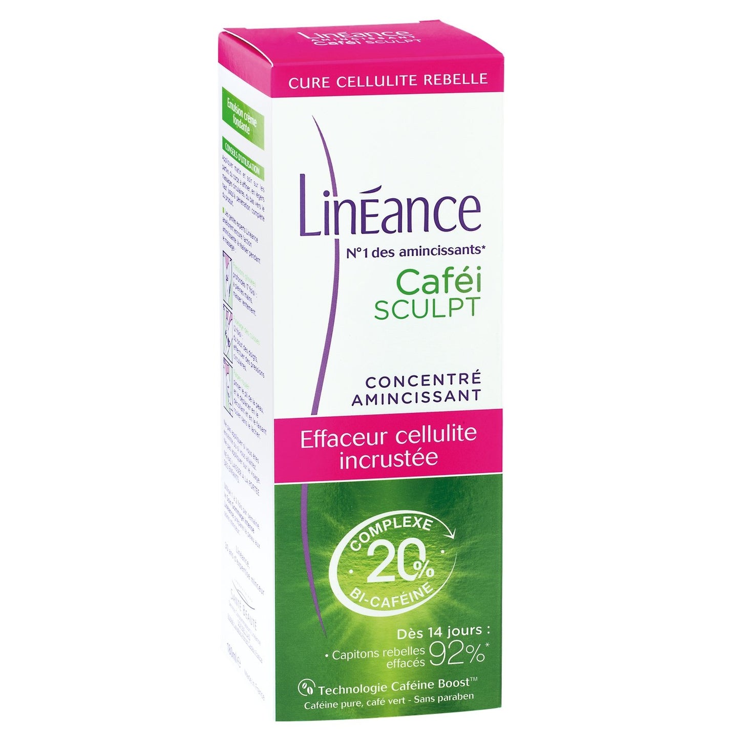 Crème Amincissante Anti-Cellulite Incrustée Caféine LINEANCE