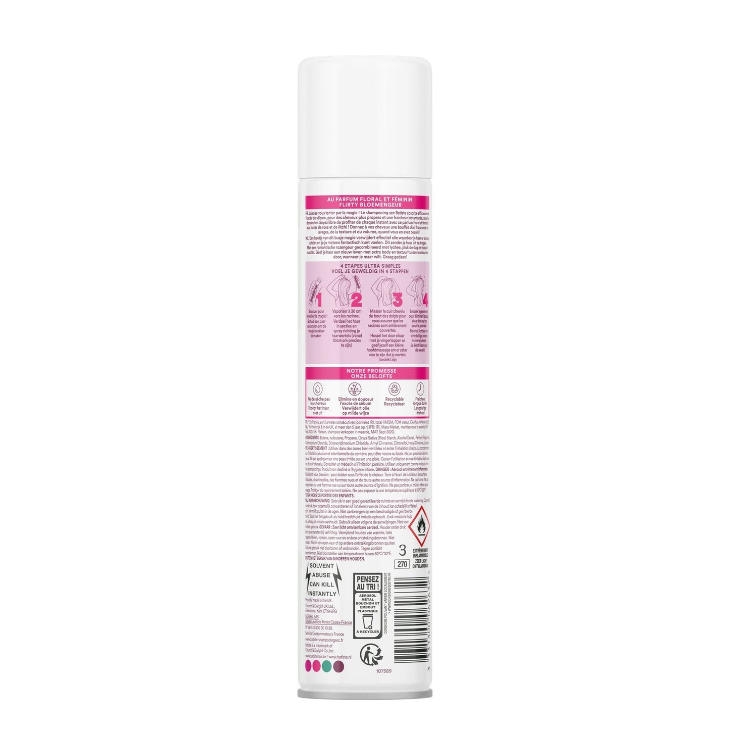 Shampoing Sec Floral Blush BATISTE