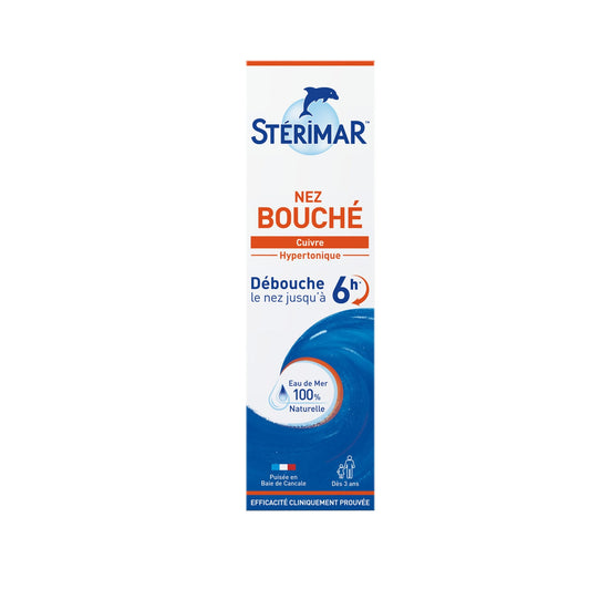 Spray Nez Bouché Décongestionne et Lave Eau de Mer 100% Naturelle Microdiffusion STERIMAR