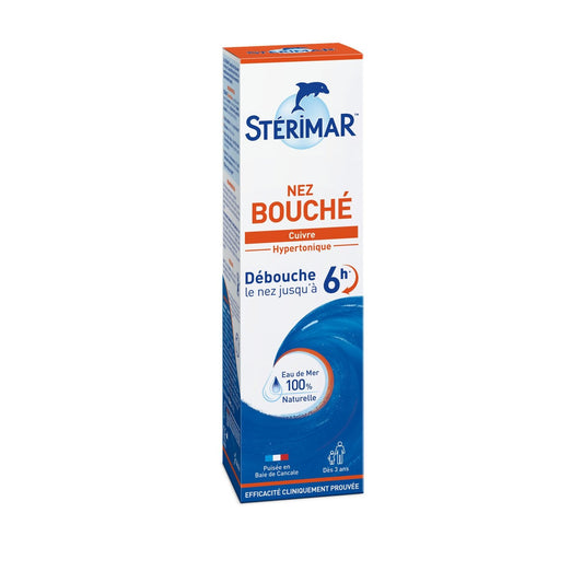 Spray Nez Bouché Décongestionne et Lave Eau de Mer 100% Naturelle Microdiffusion STERIMAR