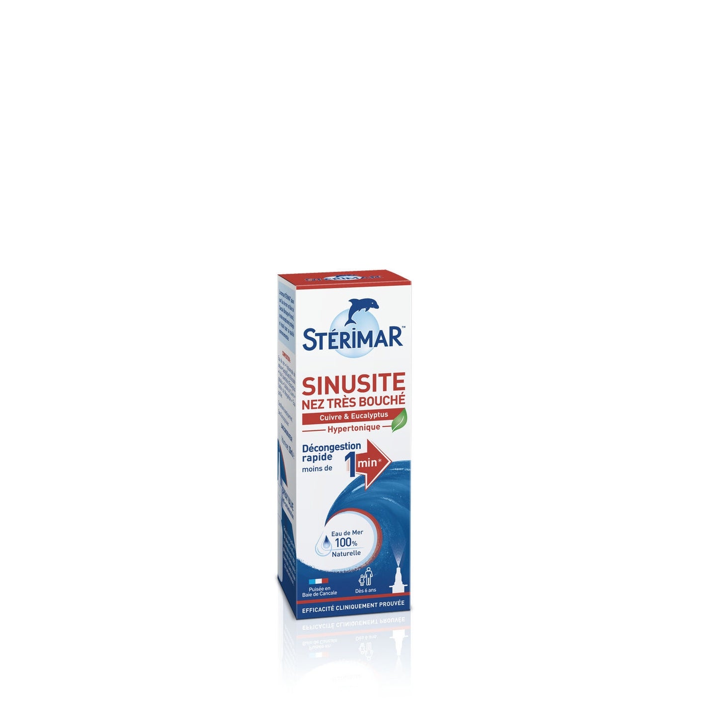 Very Blocked Nose Spray Quickly Decongests 100% Natural Sea Water Stop & Protect STERIMAR