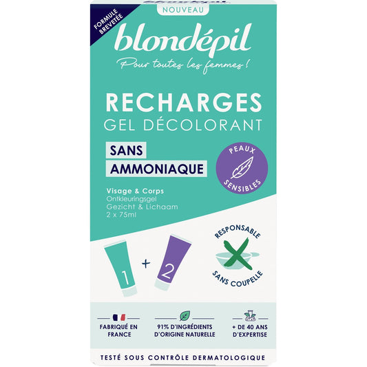 BLONDEPIL Ammonia-Free Face and Body Bleaching Gel Refills