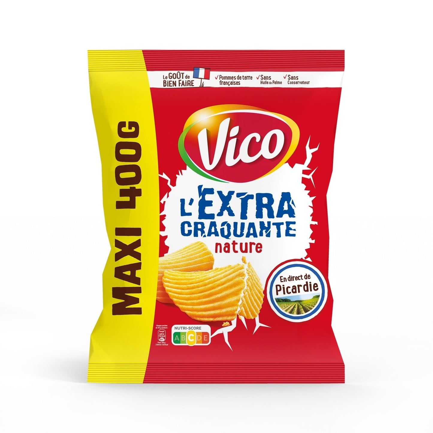 Chips Extra Craquantes Nature VICO le sachet de 400g