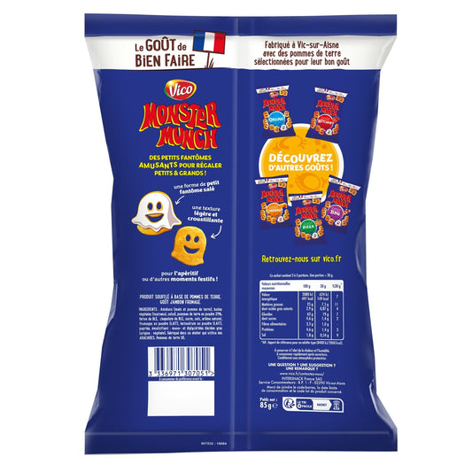 Biscuits Apéritifs Goût Jambon / Fromage MONSTER MUNCH