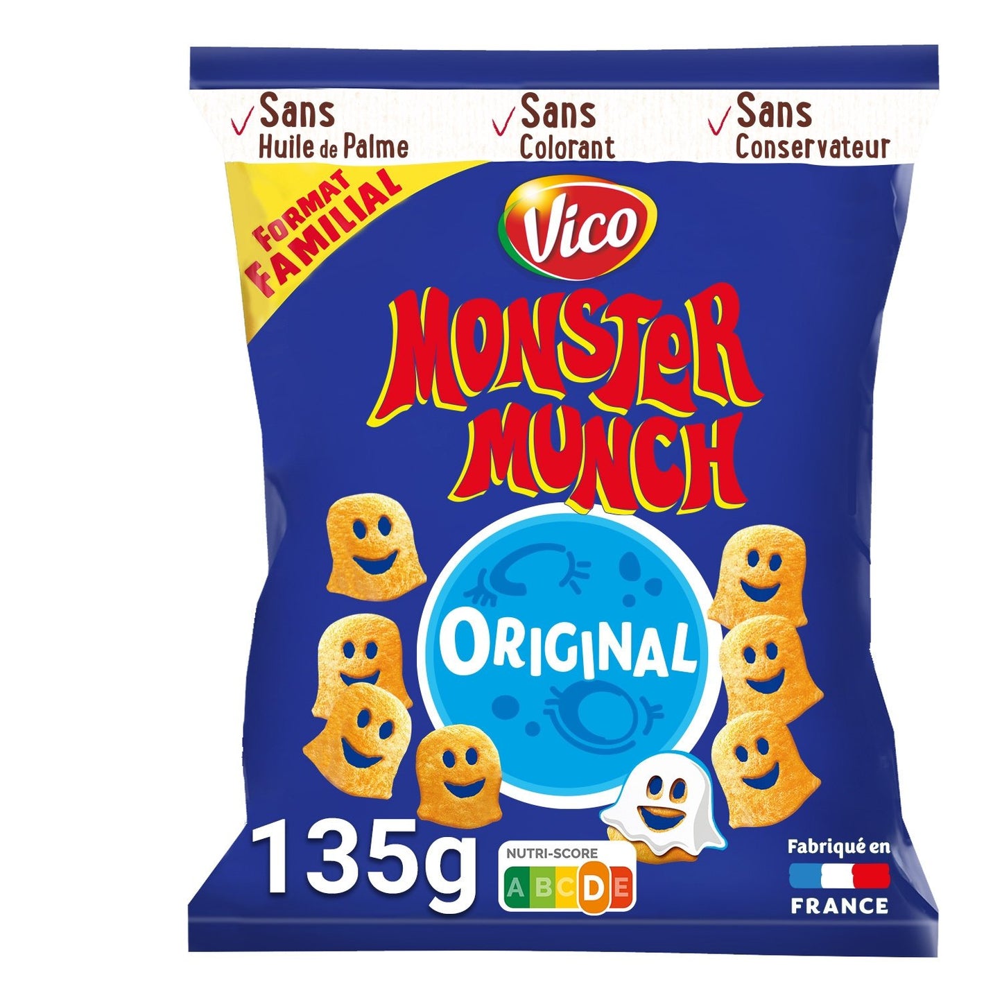 Biscuits Apéritifs Original MONSTER MUNCH le sachet de 135g