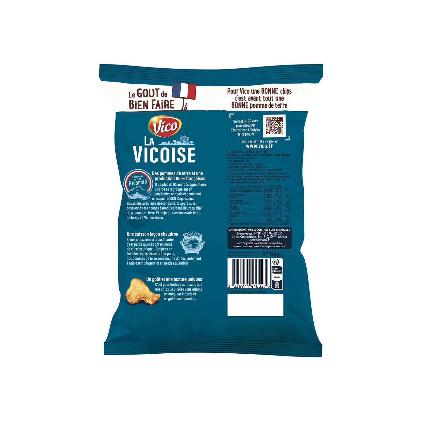 Chips la Vicoise Sel de Mer VICO