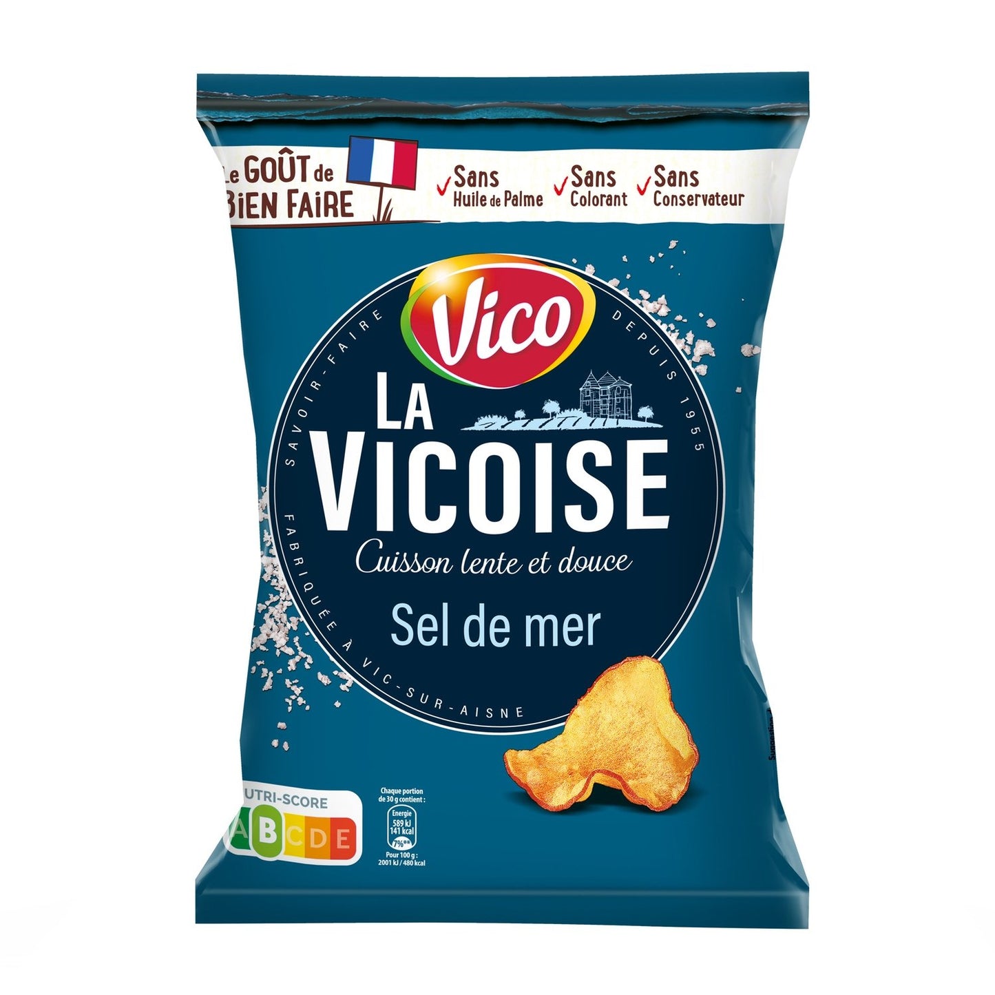Chips la Vicoise Sel de Mer VICO le sachet de 120g