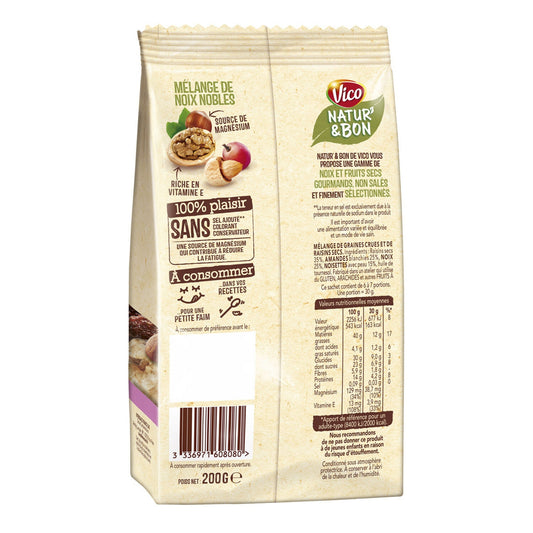 Fruits Secs Mélange Non Salé VICO