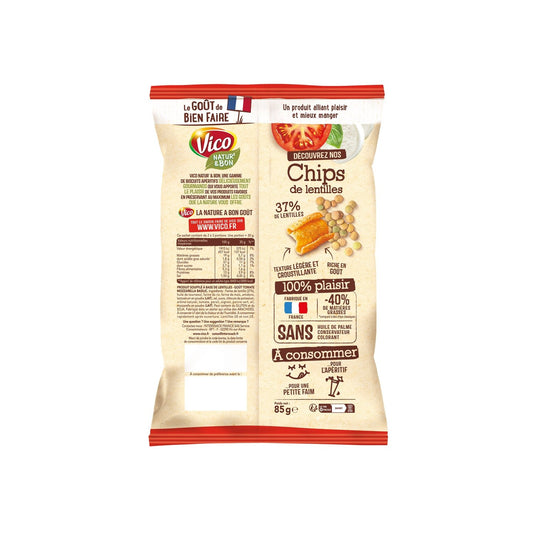 Natur' & BON VICO Tomato Mozzarella Flavor Lentil Chips