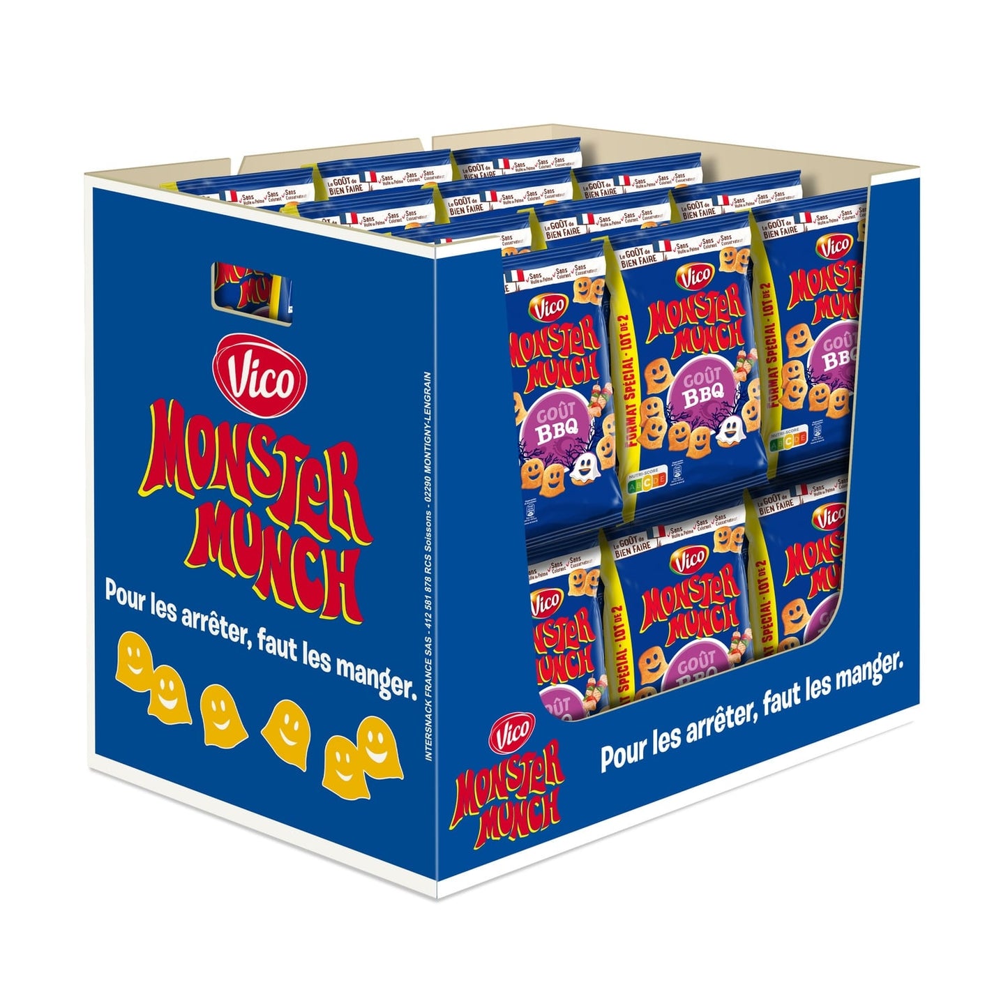 Biscuits Apéritifs Saveur Barbecue MONSTER MUNCH