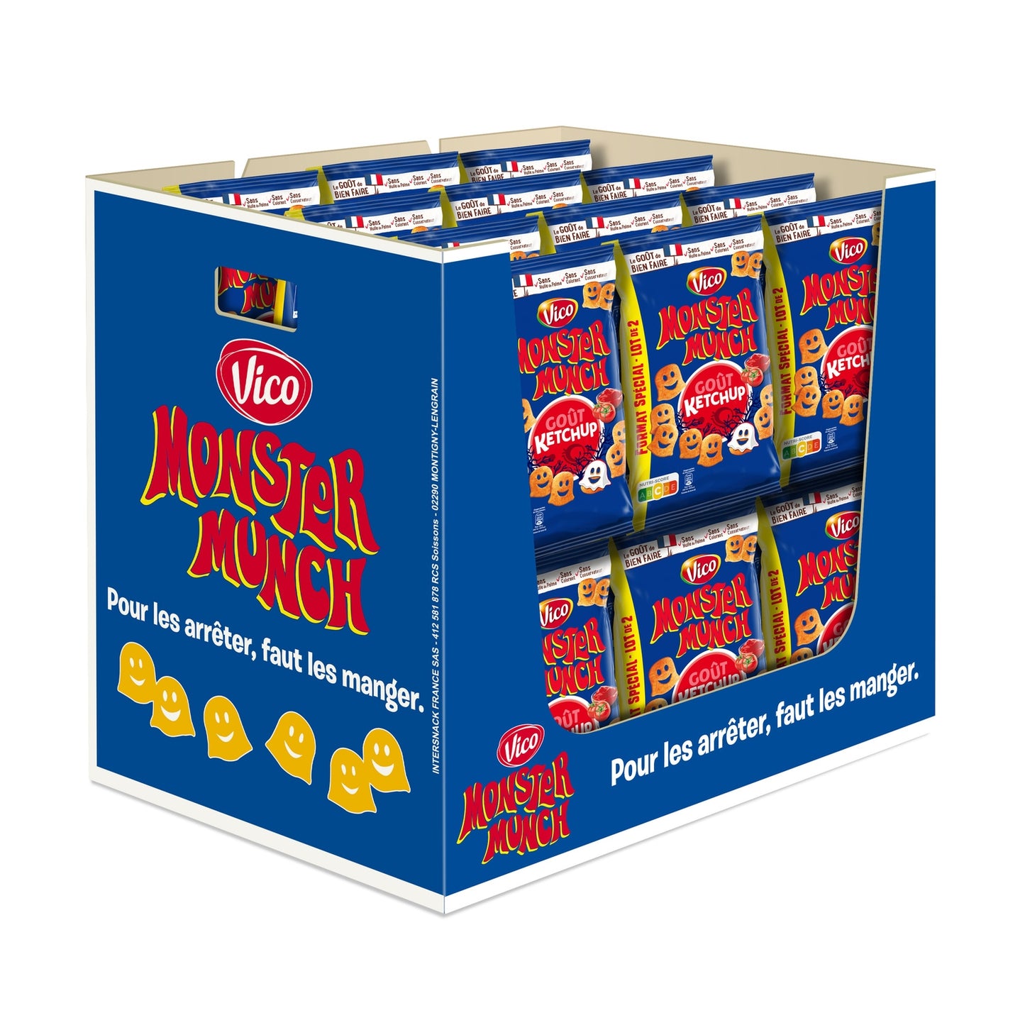 Biscuits Apéritifs Saveur Ketchup MONSTER MUNCH