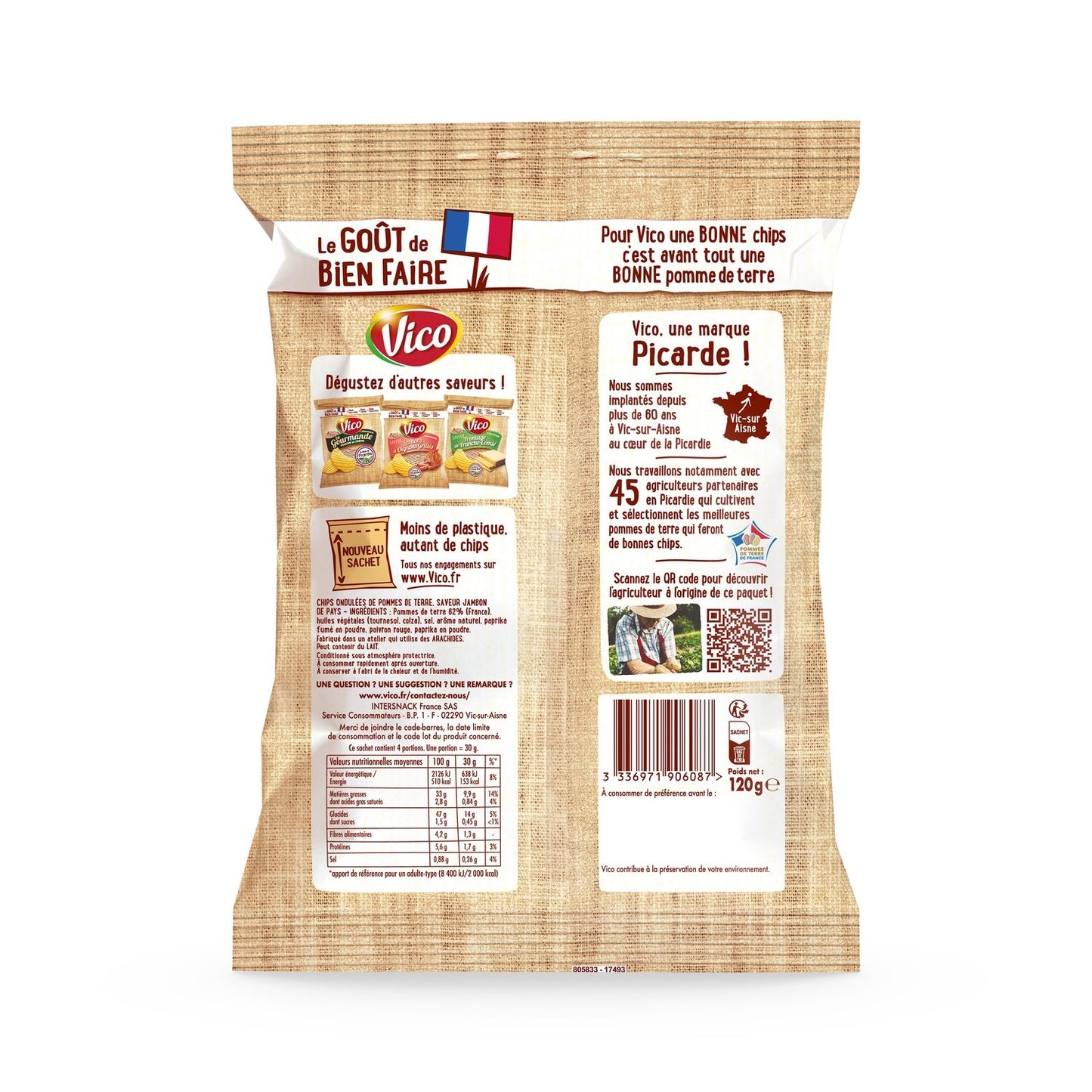 Chips la Gourmande Saveur Jambon de Pays VICO