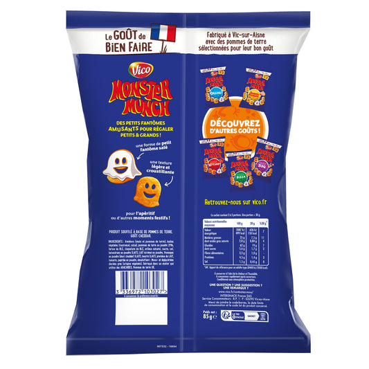 Biscuits Apéritifs Goût Cheddar MONSTER MUNCH