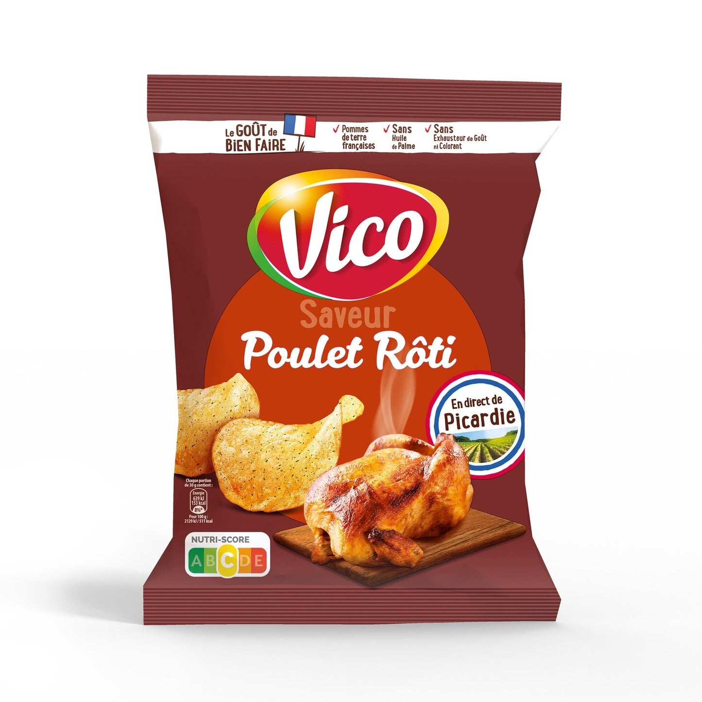 Chips Saveur Poulet Rôti VICO le sachet de 125g