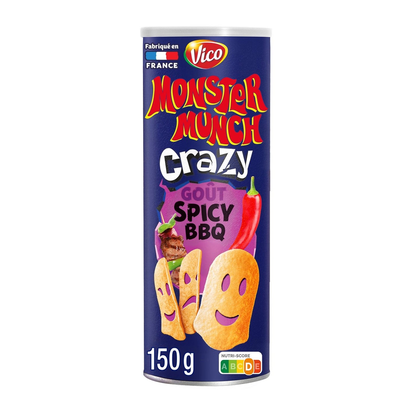 Tuiles Goût Barbecue MONSTER MUNCH CRAZY la boîte de 150g