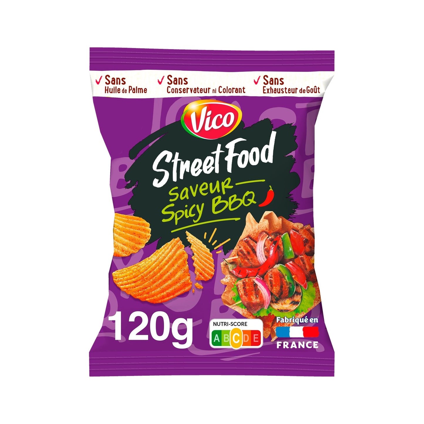 Chips Street Food Saveur Spicy Barbecue VICO
