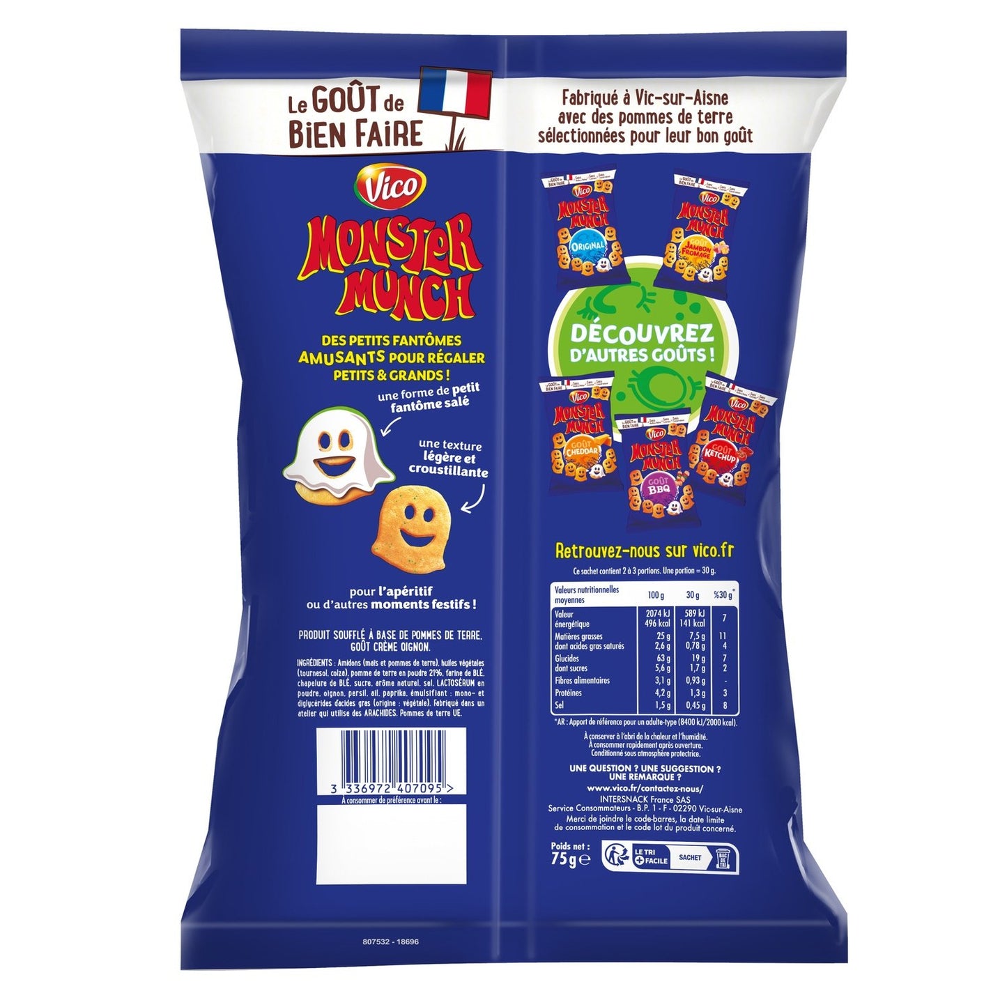 MONSTER MUNCH Zwiebel-Sahne-Chips