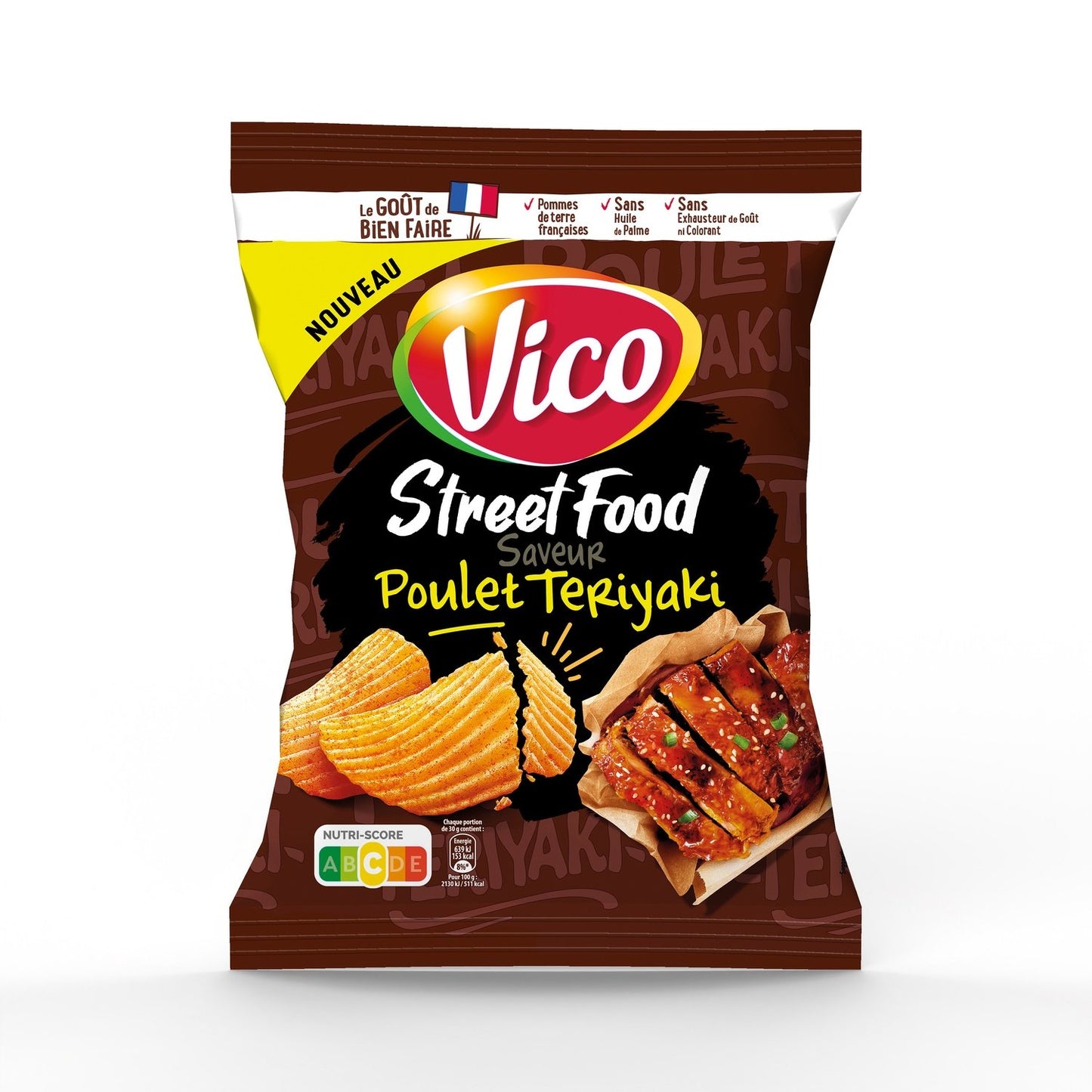 Chips Street Food Poulet Teriyaki VICO le paquet de 120g