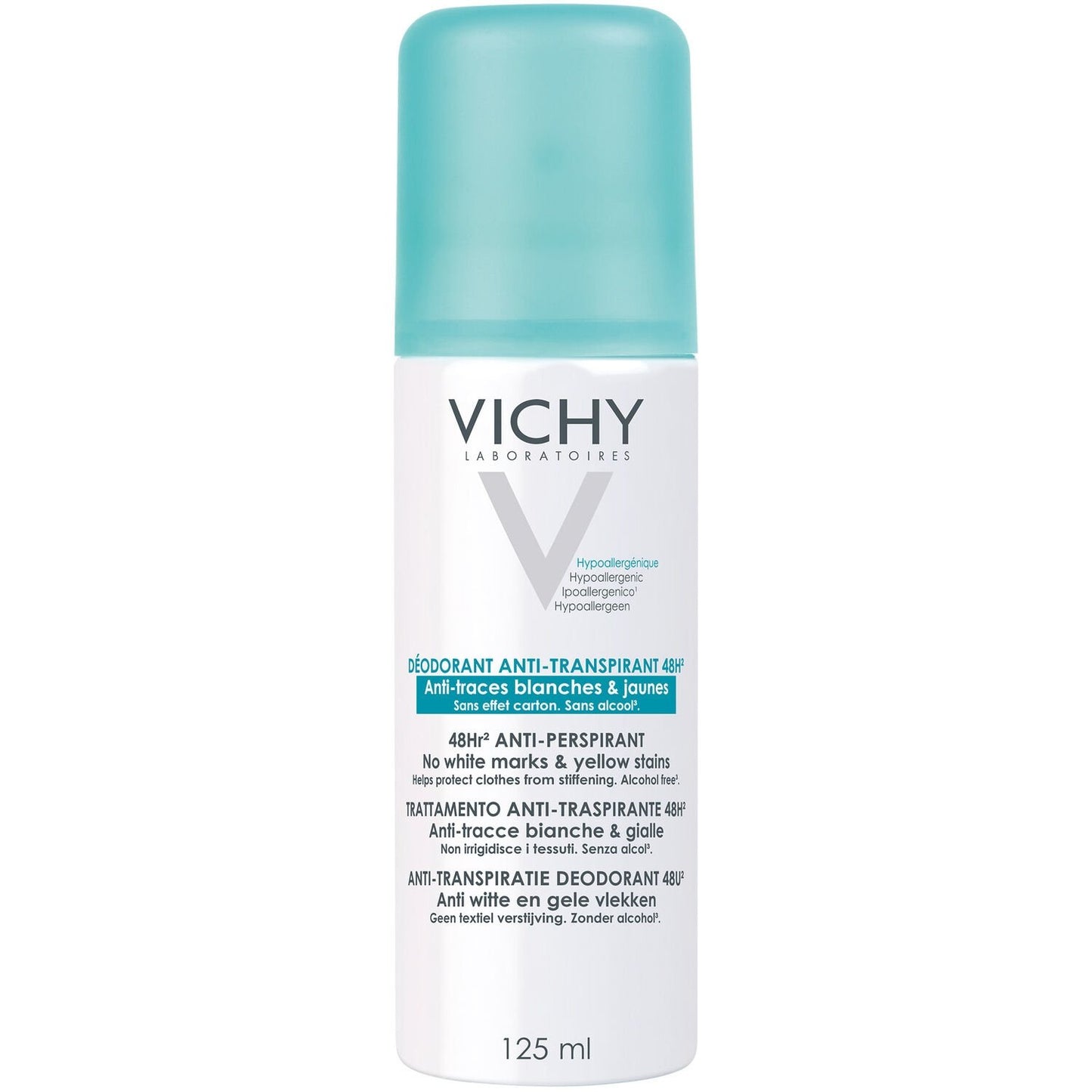 Déodorant Spray Femme Anti-Traces 48h VICHY LABORATOIRES la bombe de 125 ml