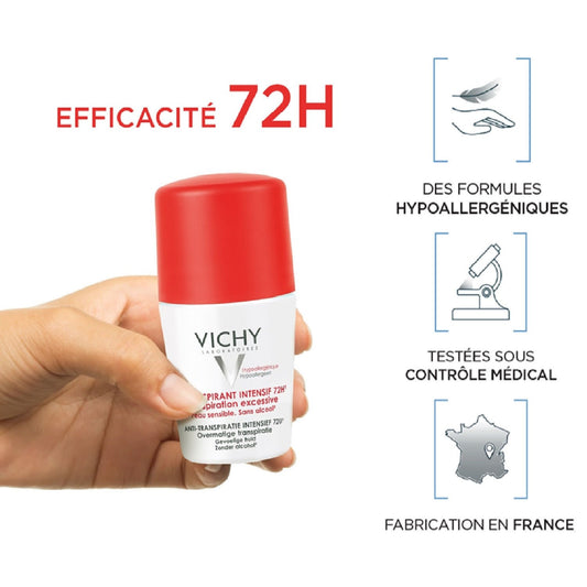 VICHY LABORATOIRES Antiperspirant Roll-on Deodorant for Excessive Sweating