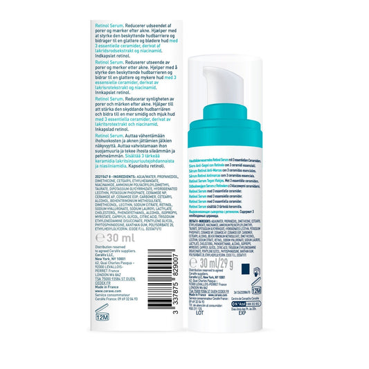 Sérum Visage Anti-imperfections Anti-marques et Anti-pores Rétinol CERAVE