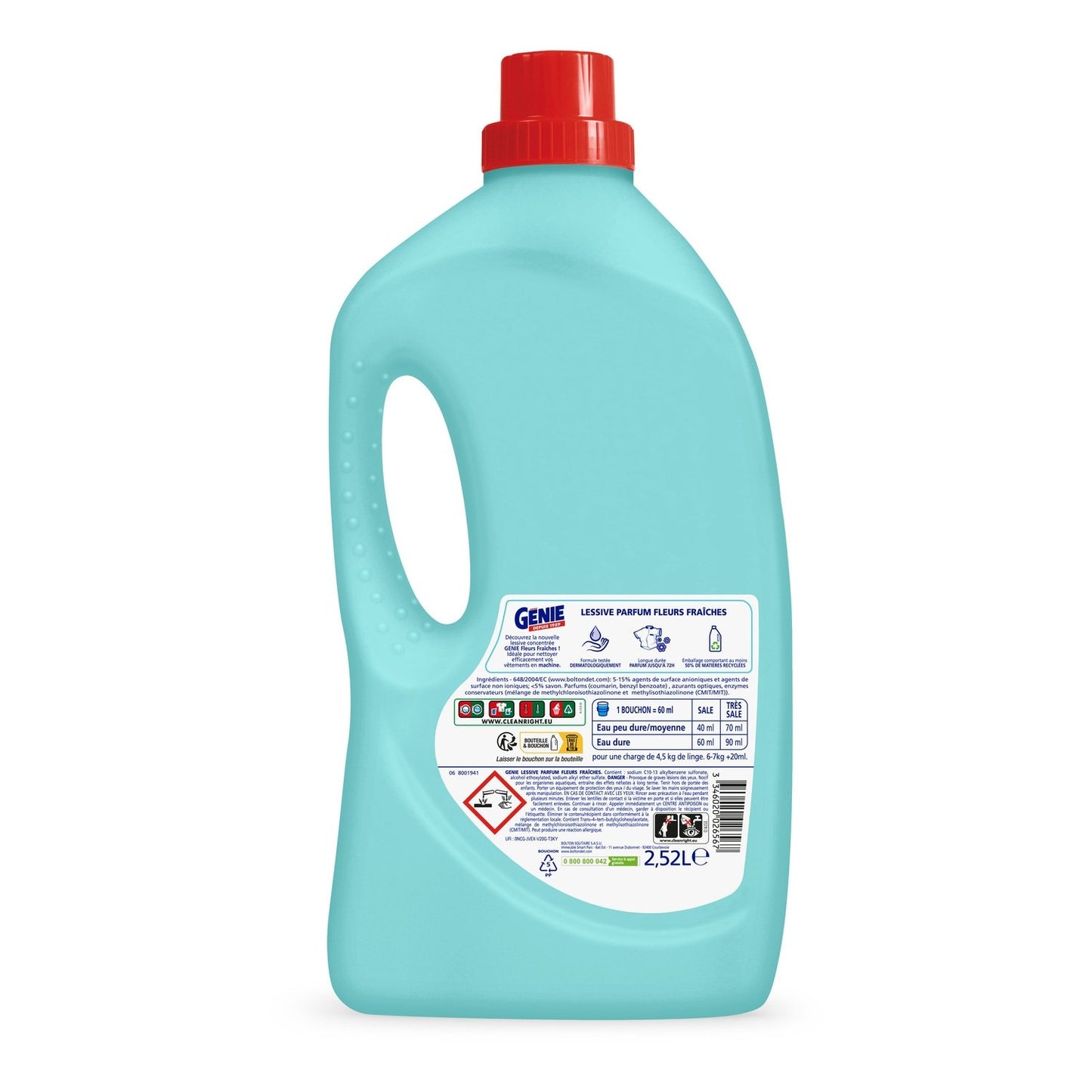 Lessive Liquide Fleurs Fraîches GENIE