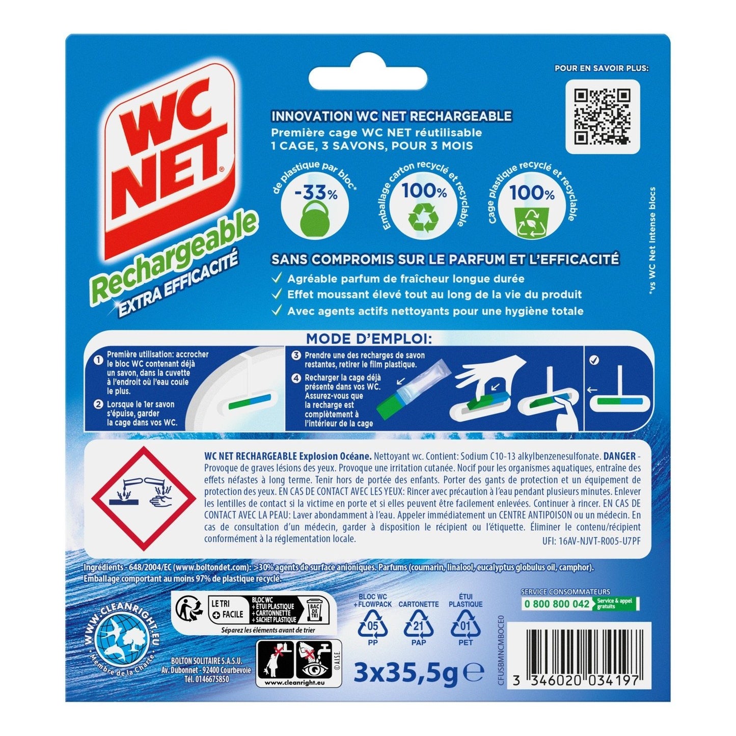 Ocean Explosion WC NET Toilettenstein Nachfüllpackung
