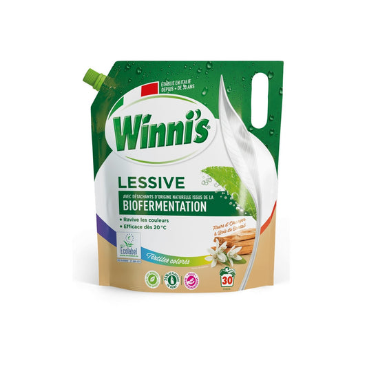 Lessive Liquide Biofermentation Textiles Colorés WINNI'S