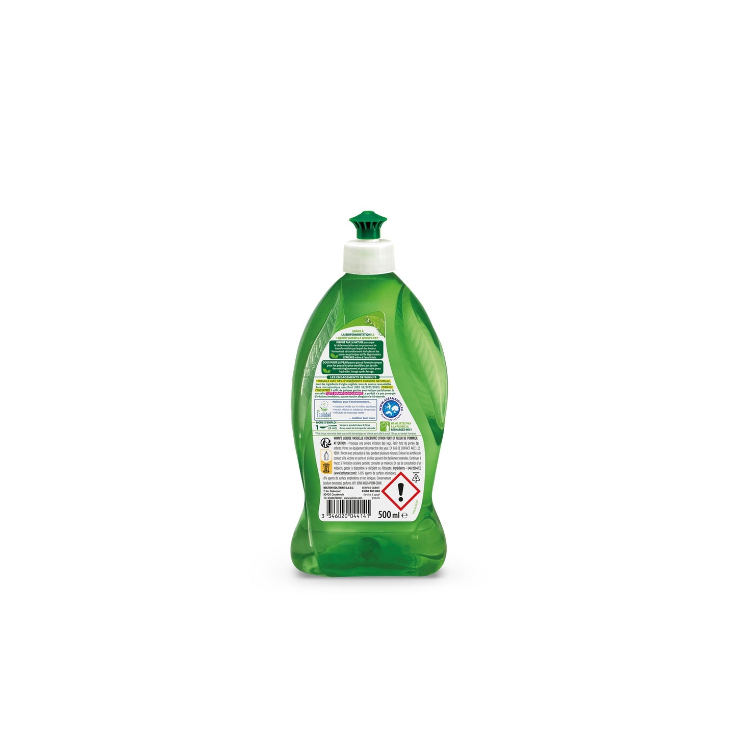 WINNI'S Concentrated Dishwashing Liquid Biofermentation Lime and Apple Blossom