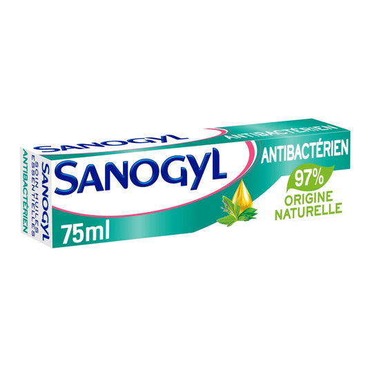 SANOGYL Antibacterial Toothpaste, Eucalyptus Tea Tree Essential Oil