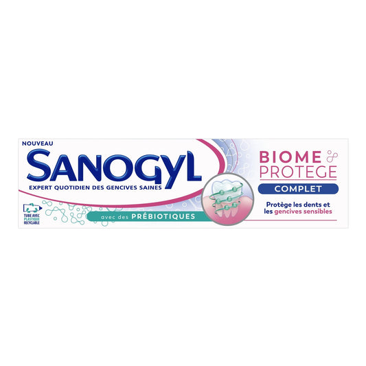 Biome Protects Gums Toothpaste with Prebiotics SANOGYL