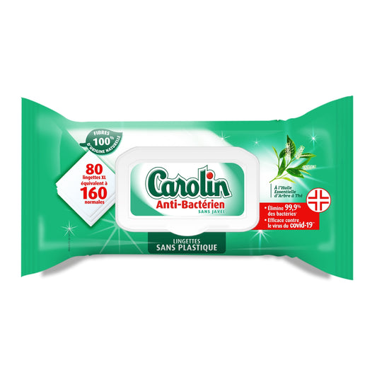 CAROLIN Bleach-Free Anti-Bacterial Cleaning Wipes