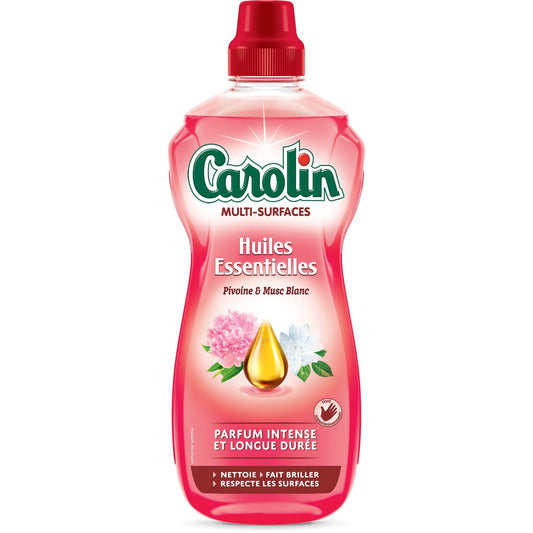 CAROLIN Multi-Surface Household Cleaner with Essential Oils Peony and White Musk Scent